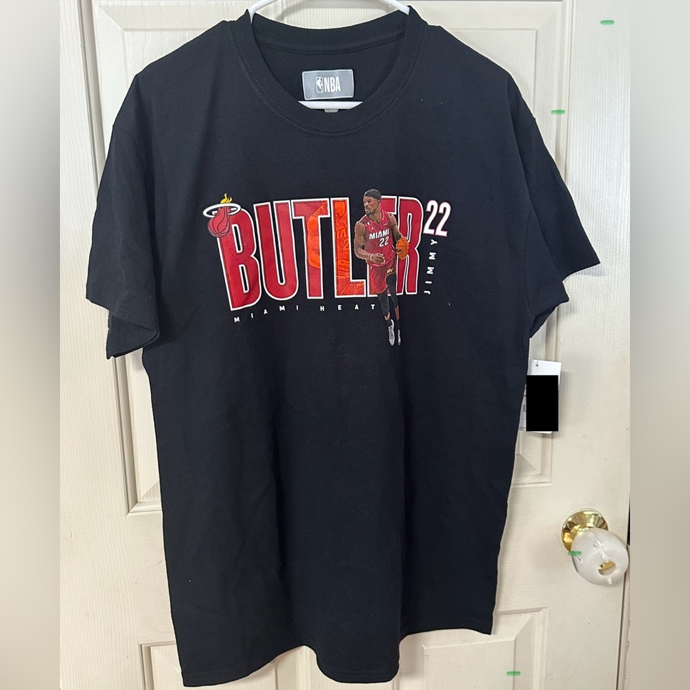 NBA Jimmy Butler Miami Heat Black T-shirt - Large